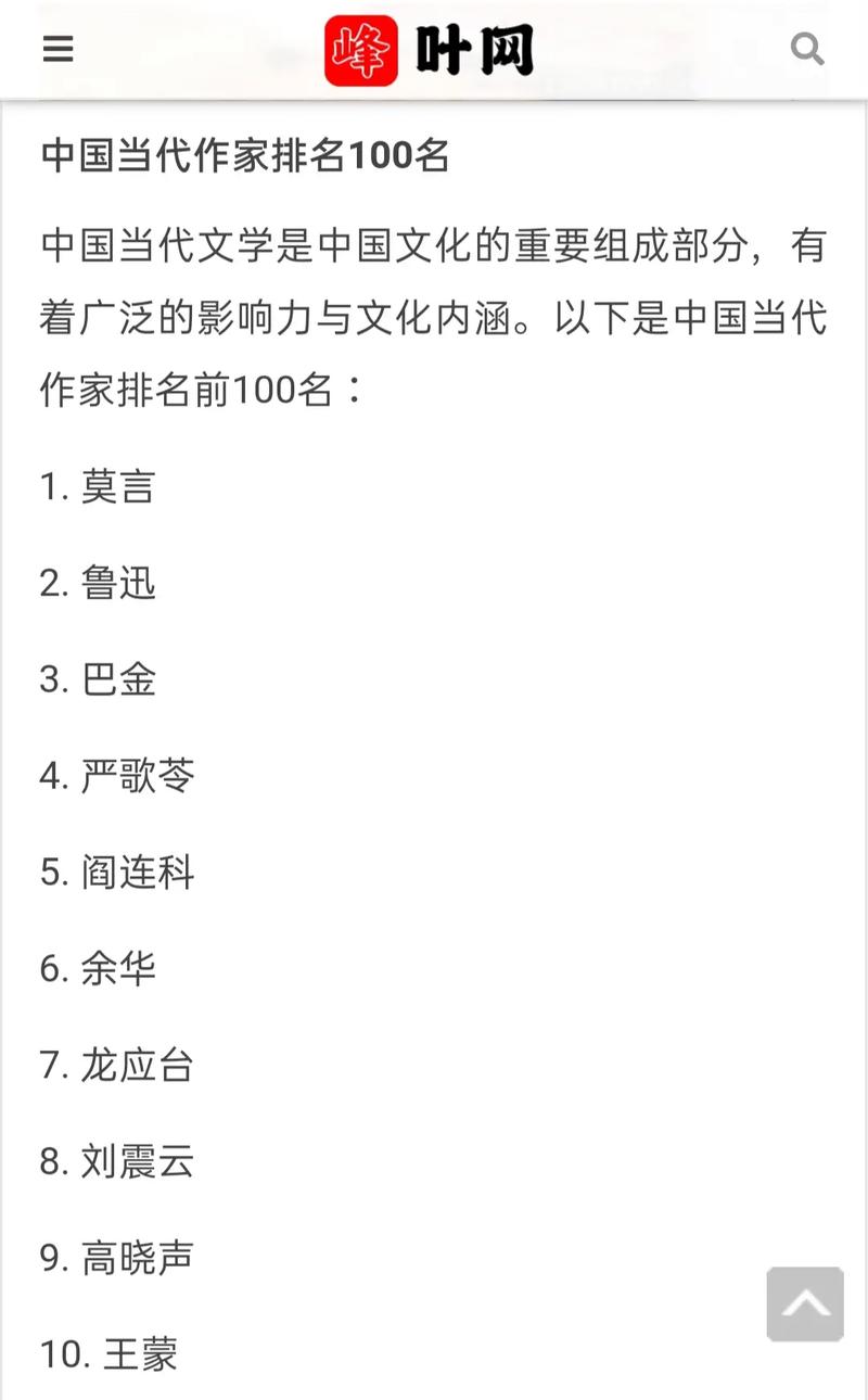 中国近代十大文豪2025特别新排名前十名分析