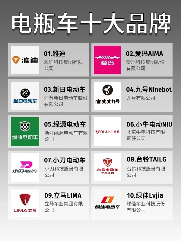 2021电动车十大品牌排行榜2025年排名前十名榜单出炉