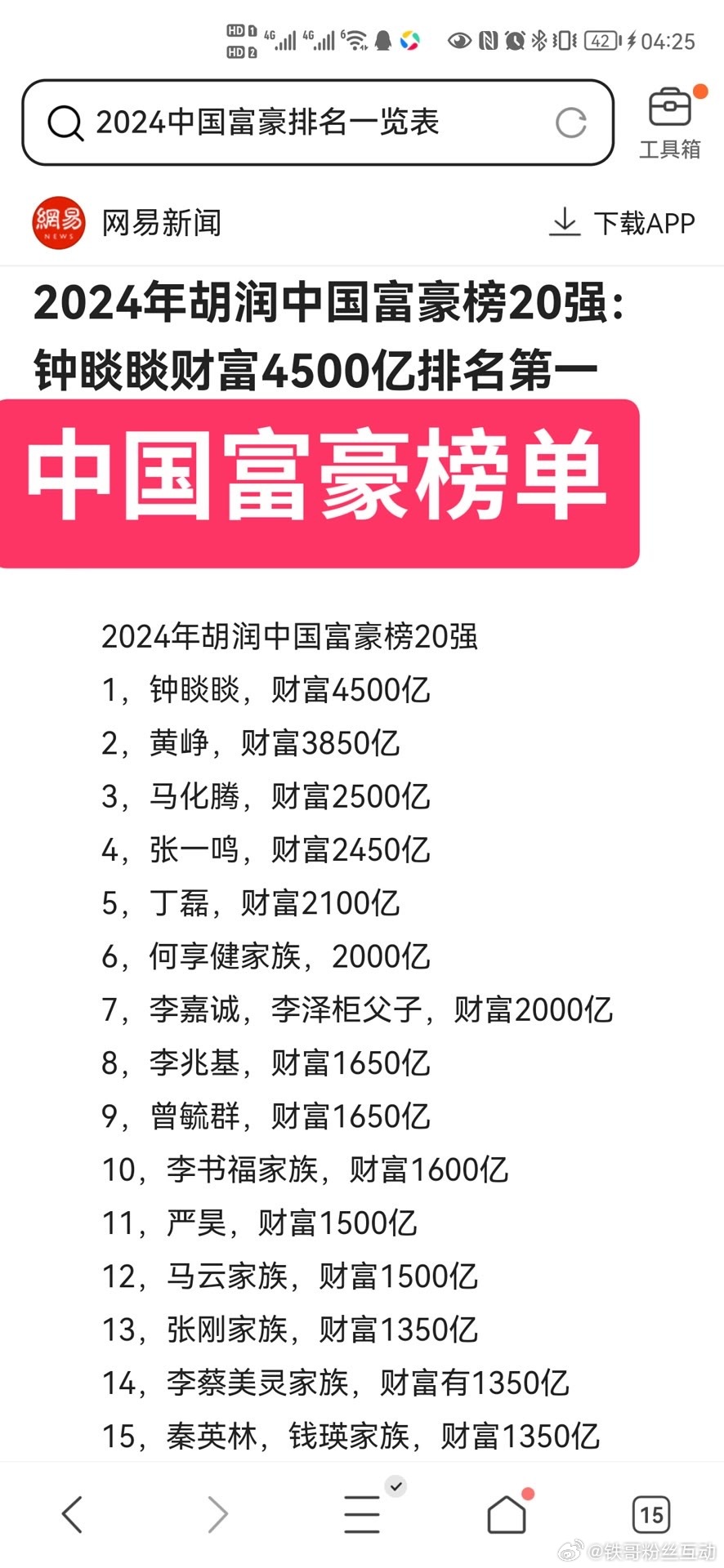 中国监狱富豪排行2025近期排名前十名分析