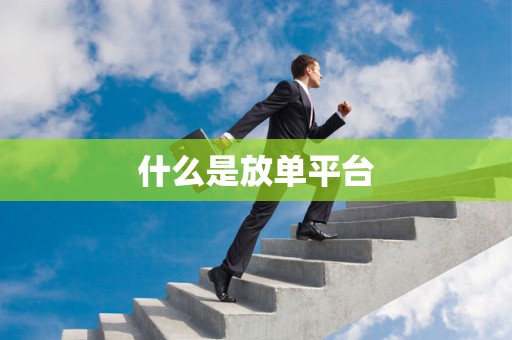 什么是放单平台