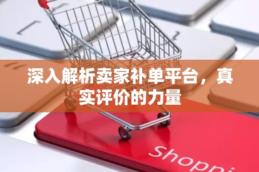 深入解析卖家补单平台，真实评价的力量