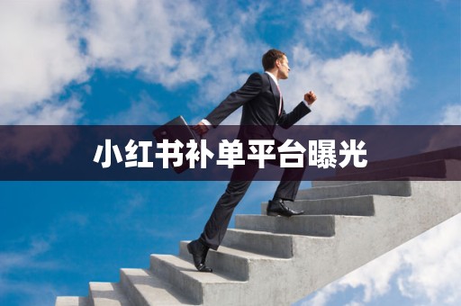 小红书补单平台曝光