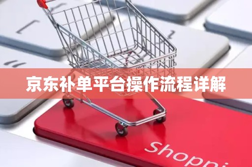 京东补单平台操作流程详解
