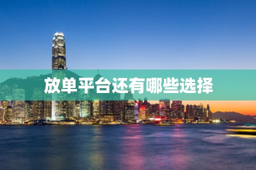 放单平台还有哪些选择