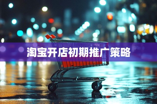 淘宝开店初期推广策略