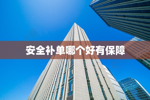 安全补单哪个好有保障