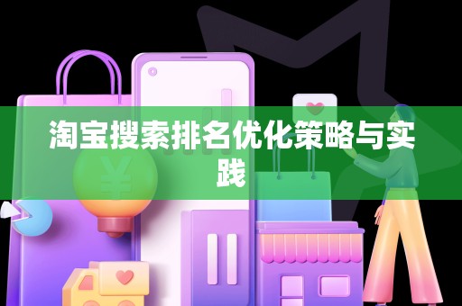 淘宝搜索排名优化策略与实践