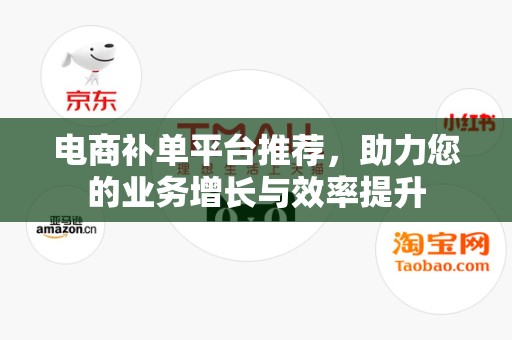 电商补单平台推荐，助力您的业务增长与效率提升