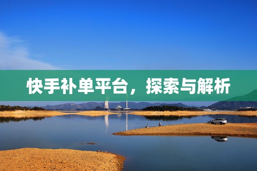 快手补单平台，探索与解析