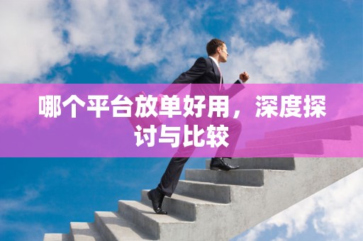 哪个平台放单好用，深度探讨与比较