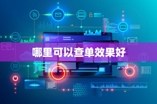哪里可以查单效果好