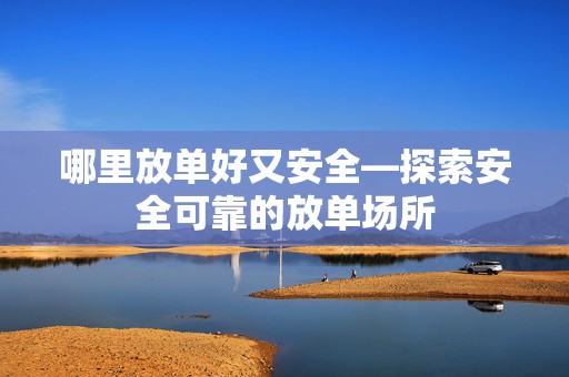 哪里放单好又安全—探索安全可靠的放单场所