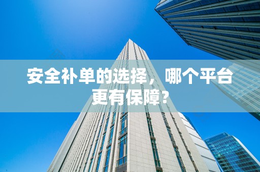 安全补单的选择，哪个平台更有保障？