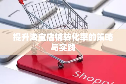 提升淘宝店铺转化率的策略与实践