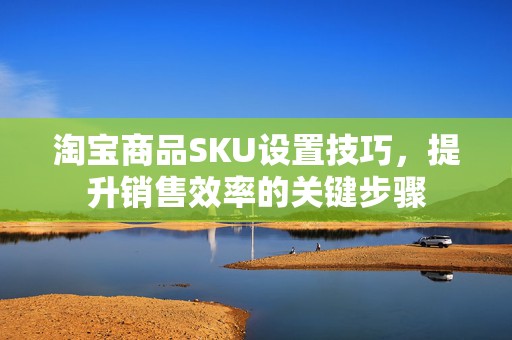 淘宝商品SKU设置技巧，提升销售效率的关键步骤