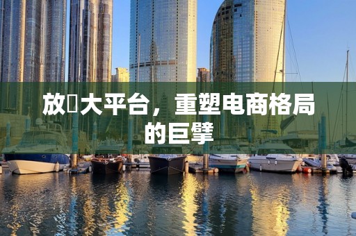 放單大平台，重塑电商格局的巨擘