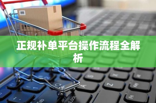 正规补单平台操作流程全解析