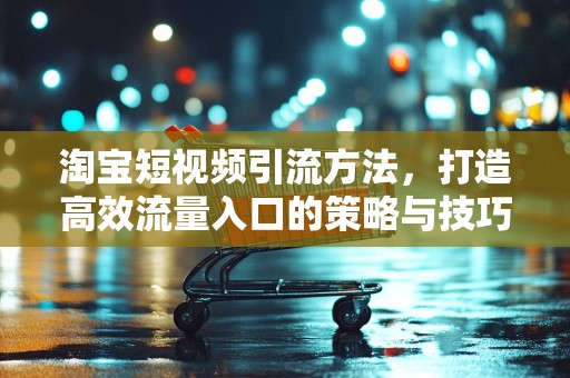 淘宝短视频引流方法，打造高效流量入口的策略与技巧