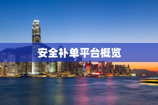 安全补单平台概览