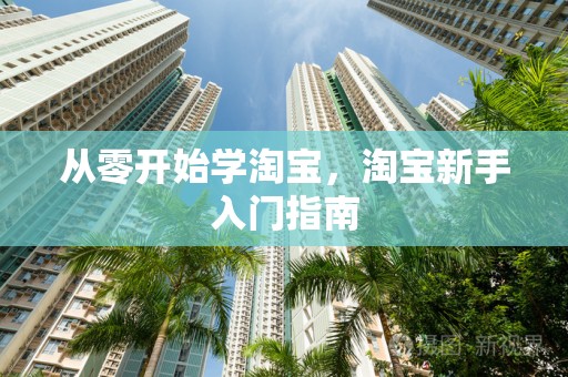 从零开始学淘宝，淘宝新手入门指南