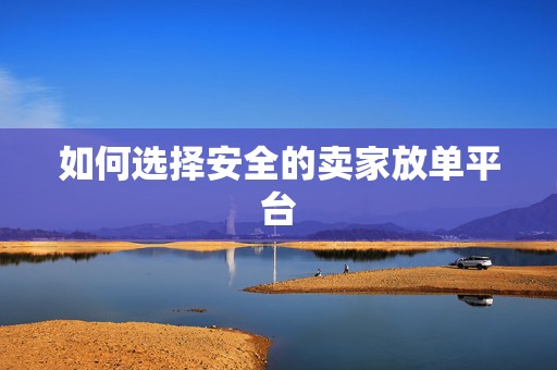 如何选择安全的卖家放单平台