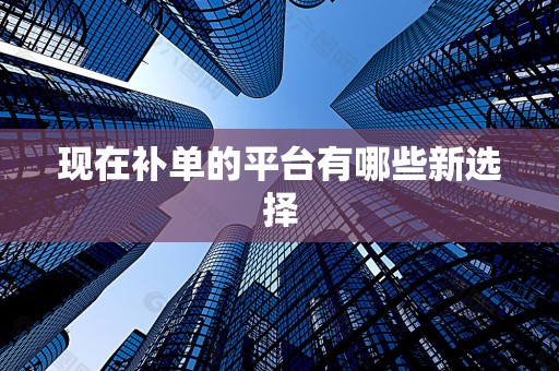 现在补单的平台有哪些新选择