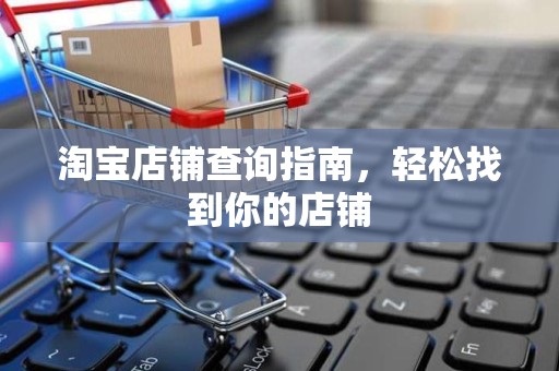 淘宝店铺查询指南，轻松找到你的店铺