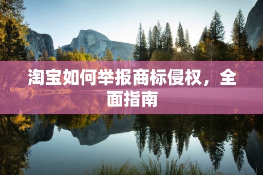 淘宝如何举报商标侵权，全面指南