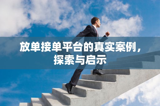 放单接单平台的真实案例，探索与启示