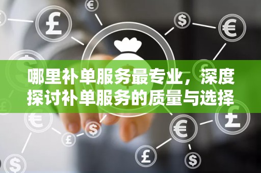哪里补单服务最专业，深度探讨补单服务的质量与选择