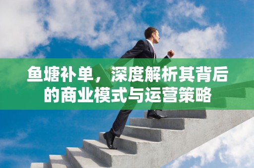 鱼塘补单，深度解析其背后的商业模式与运营策略
