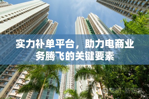 实力补单平台，助力电商业务腾飞的关键要素