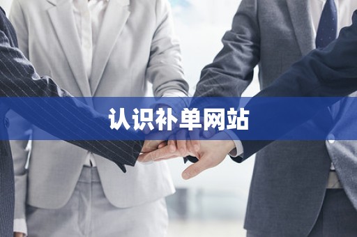 认识补单网站