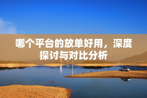 哪个平台的放单好用，深度探讨与对比分析