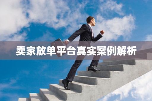 卖家放单平台真实案例解析
