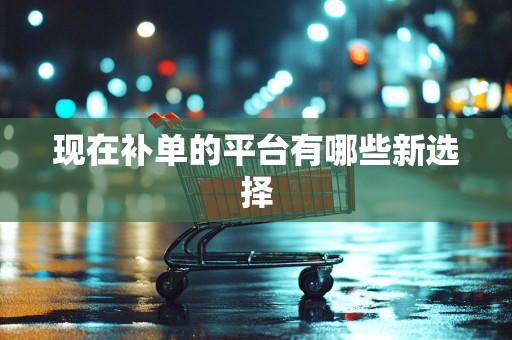 现在补单的平台有哪些新选择