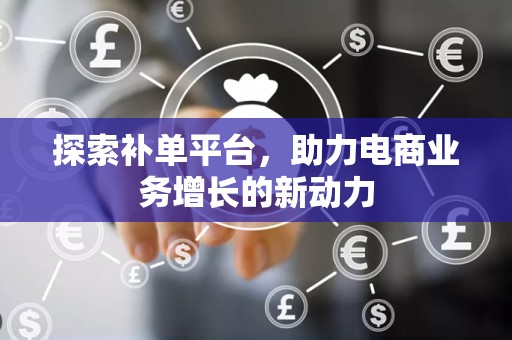 探索补单平台，助力电商业务增长的新动力