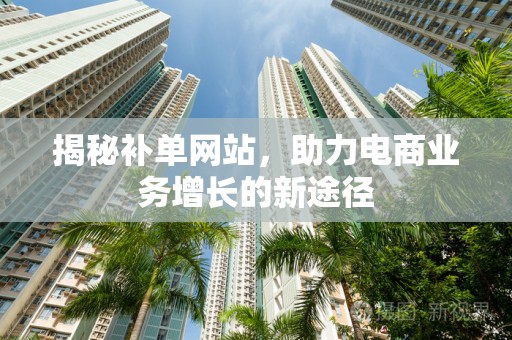 揭秘补单网站，助力电商业务增长的新途径