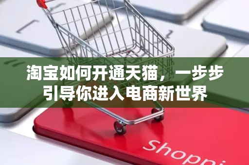 淘宝如何开通天猫，一步步引导你进入电商新世界