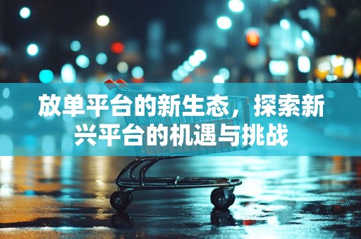 放单平台的新生态，探索新兴平台的机遇与挑战