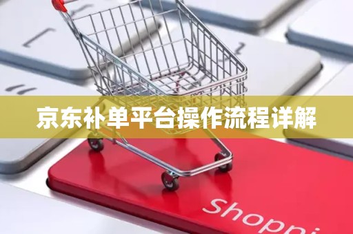 京东补单平台操作流程详解