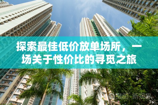 探索最佳低价放单场所，一场关于性价比的寻觅之旅