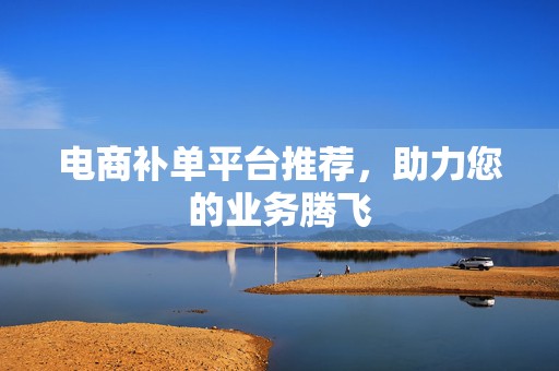 电商补单平台推荐，助力您的业务腾飞