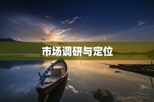 市场调研与定位