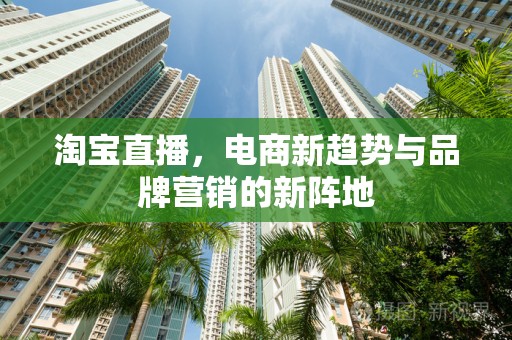 淘宝直播，电商新趋势与品牌营销的新阵地