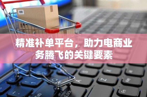 精准补单平台，助力电商业务腾飞的关键要素