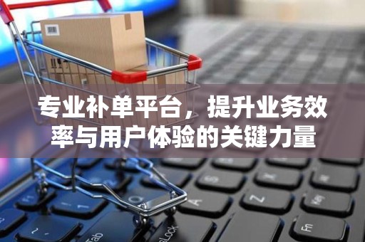 专业补单平台，提升业务效率与用户体验的关键力量