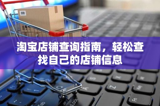 淘宝店铺查询指南，轻松查找自己的店铺信息