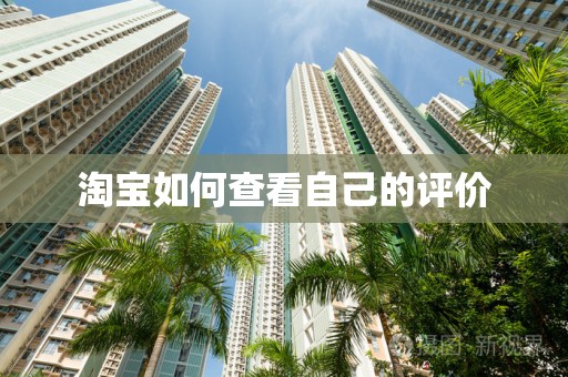 淘宝如何查看自己的评价