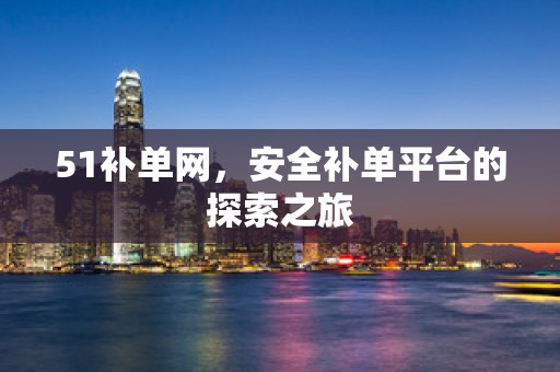 51补单网，安全补单平台的探索之旅